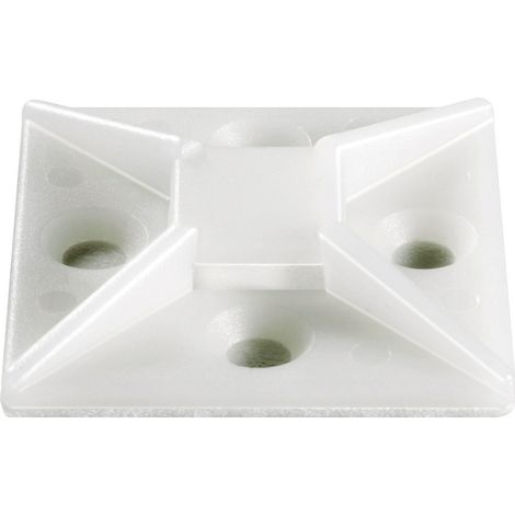 TRU COMPONENTS TC-HC25203 Befestigungssockel selbstklebend 1593036 Bündel-Ø-Bereich 12.70 mm (max)