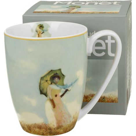 Klassischer Monet-Becher „Frau mit Regenschirm“