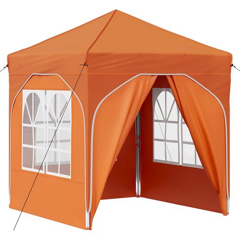 Pop-up Partyzelt 192 x 192 x 245 cm Orange vidaXL