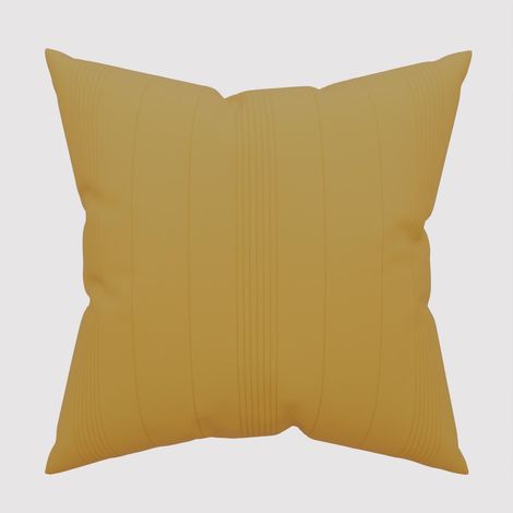Housse de coussin 60x60 cm ADELE moutarde, par Soleil d'Ocre