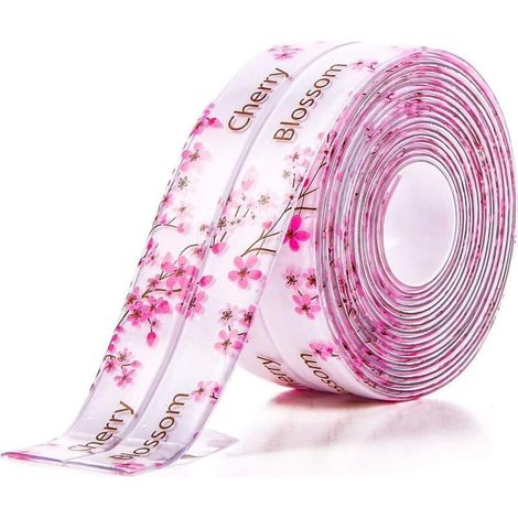 Ruban de calfeutrage auto-adhésif Bande de calfeutrage Super Stick Ruban d'étanchéité étanche pour évier, ruban anti-moisissure pour cuisine, baignoire, toilettes et coin de mur, 1,5 pouces x 10,5 pie