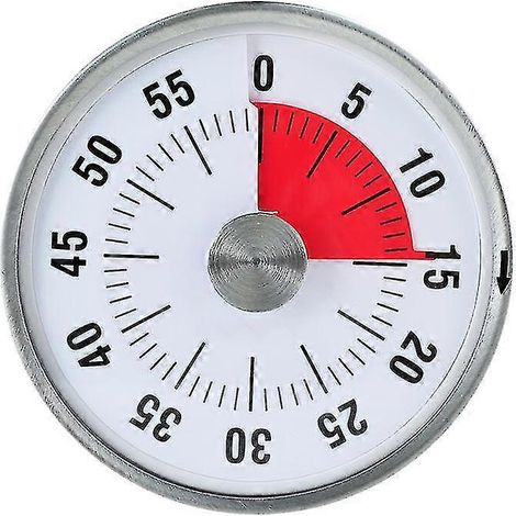 Minuteur de cuisine à compte à rebours, minuteur analogique visuel, adapté aux salles de classe, aux cuisines d'enfants et d'adultes, aux bureaux, aux salles de sport et autres lieux. (1/5)
