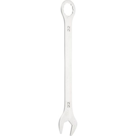 Clé mixte super fine de 22 mm avec boîte à 12 points et extrémité ouverte en acier inoxydable à double extrémité pour automobile, tuyaux, meubles, machines, réparation de bricolage (1/5)