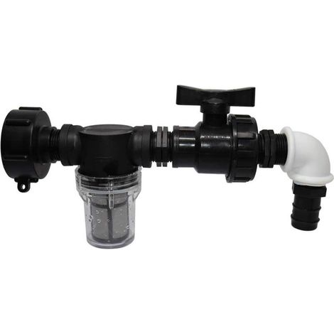 Adaptateur de réservoir IBC avec filtration, adaptateur de tuyau d'arrosage/25 mm
