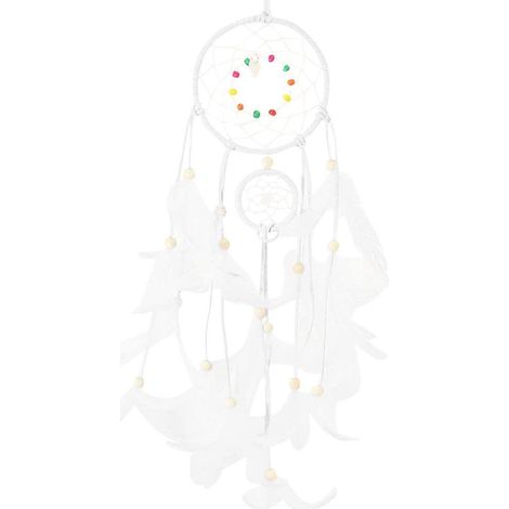 Attrape-rêves, veilleuse en plumes, lampe de nuit murale décorative pour chambre d'enfant, salon, cadeau d'anniversaire (bleu) (1/5)