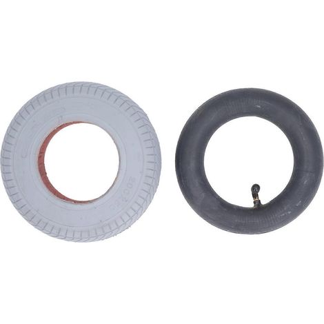 Ersatzreifen und Schlauch 200x50mm 36PSI Gummi-Rollen-Außenreifen Innenschlauch