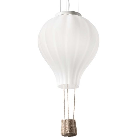 Sospensione Moderna Dream Corda Bianco 1 Luce E27 D42Cm (1/3)