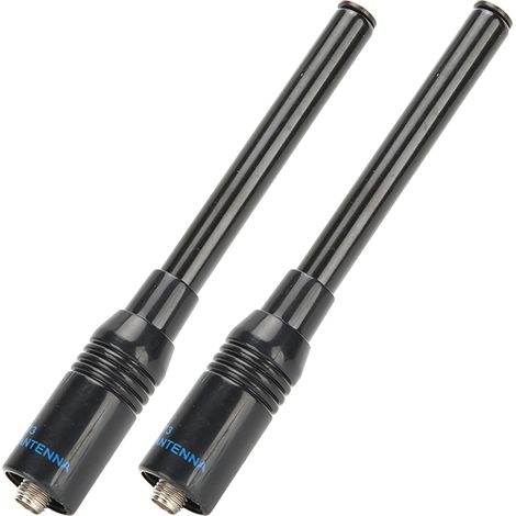 Antenne radio SMAF double fréquence en ABS haute qualité NA773, flexible et télescopique.