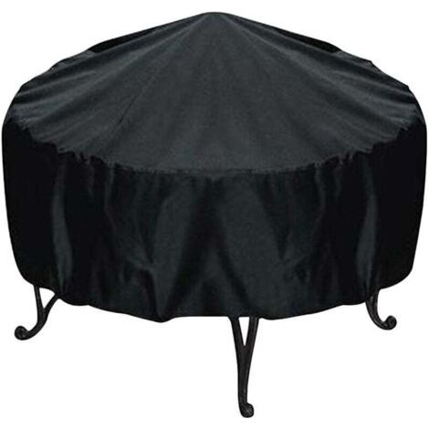 Housse de protection pour barbecue rond de 44 pouces avec cordon de serrage, imperméable et anti-poussière, pour fumoir extérieur à gaz et charbon de bois (1/4)