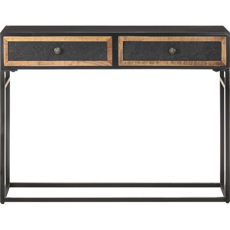 Maison Exclusive - Tavolo Consolle 100x35x75 cm in Legno Massello di Mango (1/5)