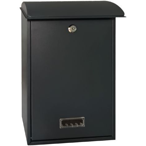 CASSETTA POSTALE 'LILLA' cm 27 x 12 x h 40,5 - grigio acciai