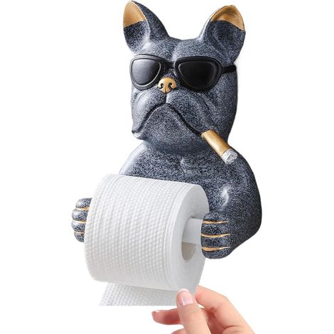 Support de papier toilette en forme d'animal Support mural pour papier toilette, matériel de salle de bain pour hôtel, animal domestique, amis, moutons, ferme, petit espace, placard, restaurant (1/5)