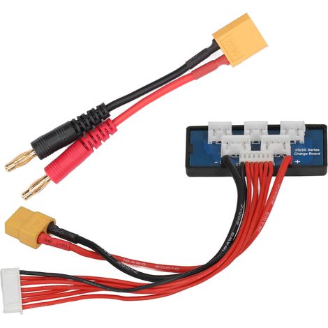 Adaptateur de Charge Équilibré XT60 pour Batteries LiPo 2S 3S - Connexion Parallèle (1/5)