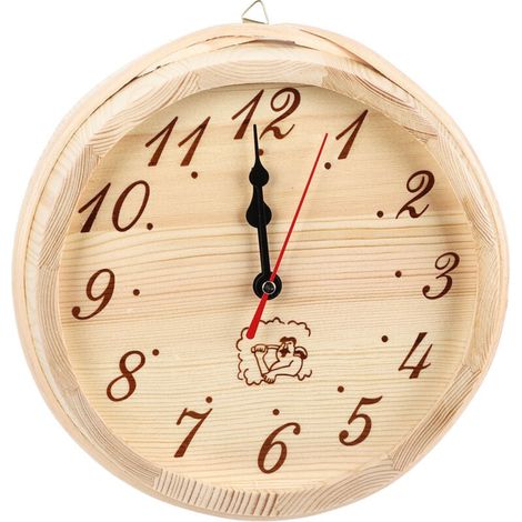 Reloj de pared con temporizador para sauna, accesorio sencillo para decoración del hogar (1/4)