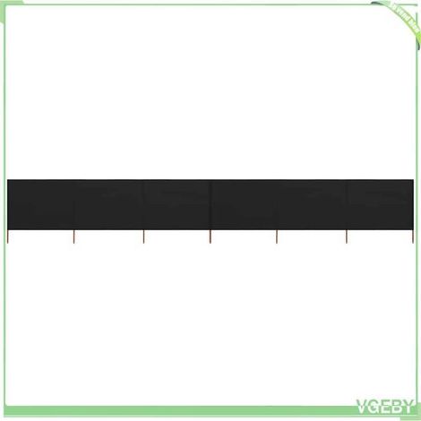 Paravent pliable 6 panneaux - FAFEICY - 47172 - Noir - Tissu non-tissé & bois - 800 x 80 cm (1/5)