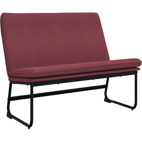 Panca Rosso Vino 100x75x76 cm in Tessuto vidaXL (1/5)