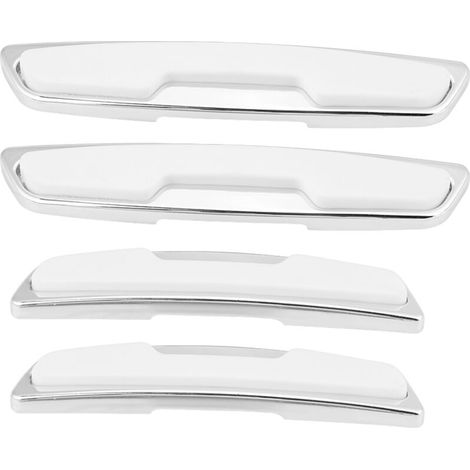 Protectores laterales universales para puertas de coche, tiras protectoras, pegatinas anticolisión, barras blancas - Crezuo
