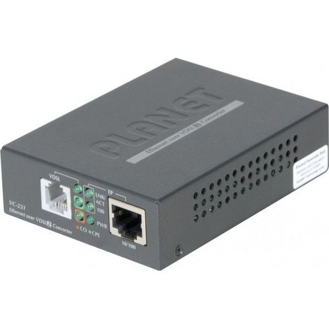 PLANET VC-231 Netzwerk-Medienkonverter 100 Mbit/s Schwarz