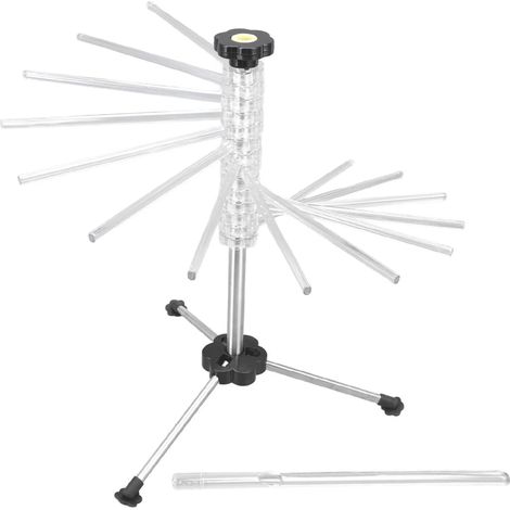 Escurridor de pasta giratorio manual, escurridor de pasta plegable de acero inoxidable, adecuado para cocinas domésticas. (1/4)