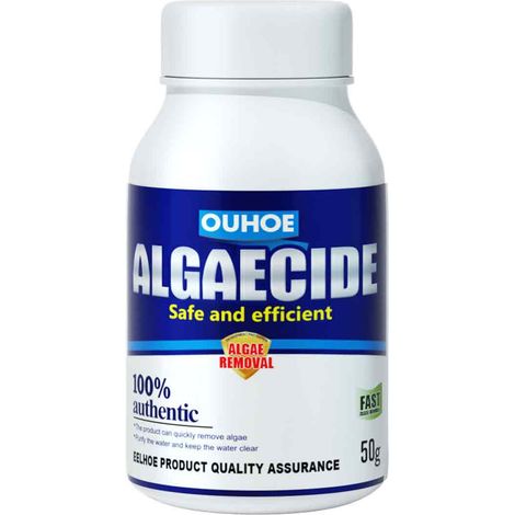 50 g algicide pour aquarium, traitement anti-algues vertes brunes rouges et bleu-vertes, avec bactéries et enzymes bénéfiques (1/5)