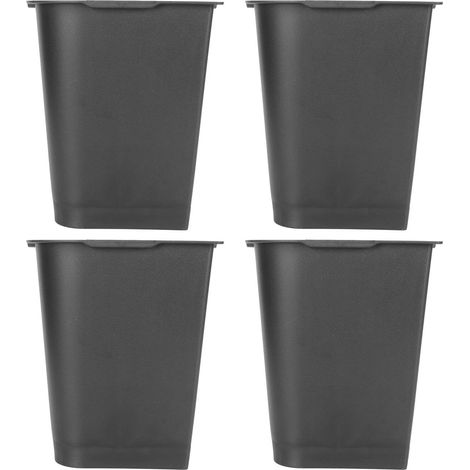 Lot de 4 rehausseurs de lit et de chaise trapézoïdaux noirs de 20 cm (8 pouces) pour meubles, robustes et résistants. Support supplémentaire pour les pieds. (1/5)