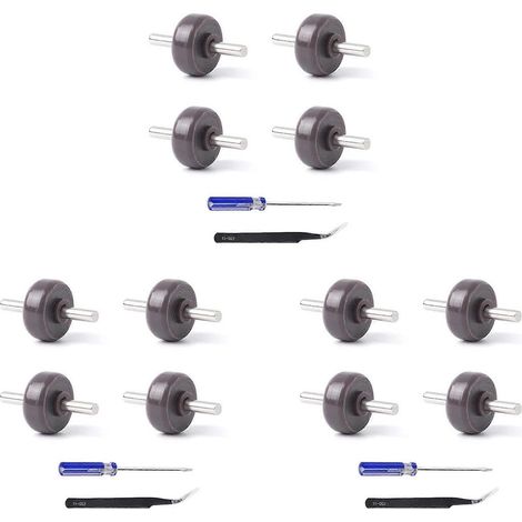 12 rouleaux et essieux pour tête d'entraînement direct des aspirateurs séries V6, V7, V8, V10, V11, V15 et DC58 (pièce détachée). (1/5)