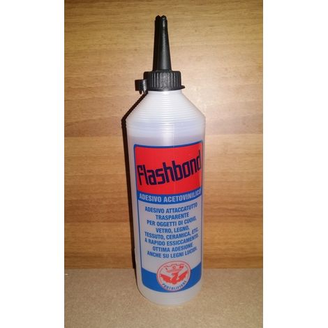 Colla Flashbond Adesivo Vinilico 500ml per Legno, Vetro, Ceramiche (1/5)