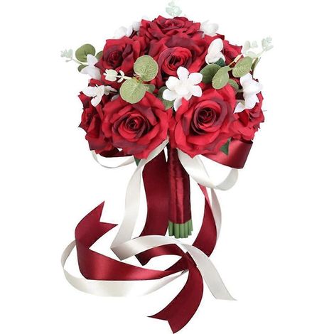 Brautjungfer hält Blume für Feier, Kirche, Zuhause, Hochzeit, romantischer Rosenstrauß (1/5)