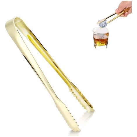 Pince à glaçons,Pince à Glaçons/Sucre/Service,Pinces a Glacon en Acier Inoxydable,pince à sucre en acier inoxydable doré pinces a sucre (1/5)