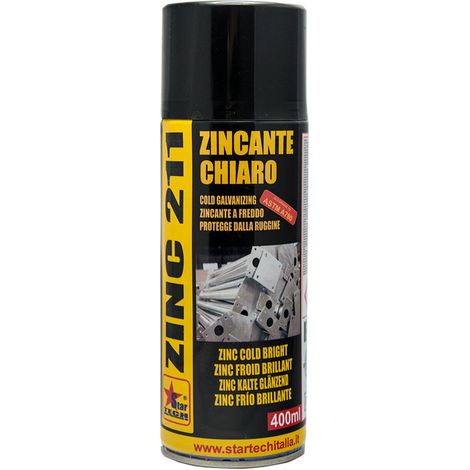 ZINC 211 spray 400 ml vernice zinco chiaro spray zincante monocomponente 3 PEZZI