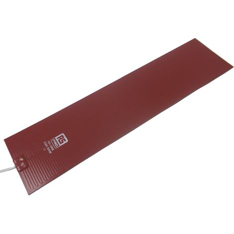 Tapis chauffant en silicone Rectangle RS PRO, 230 V c.a., 500 W, 127 x 508mm ( Prix pour 1 )