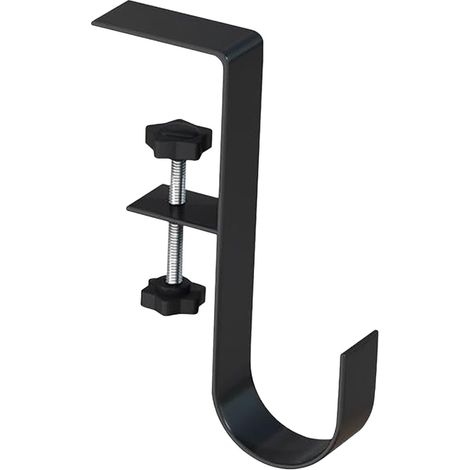Support Pour Chaussettes De Cheminée - Support À Pinces Pour Brique - Crochet Réglable Robuste - Pour Décorations De Conduit Et Guirlandes Festives - Noir - 1 Pièce (1/5)