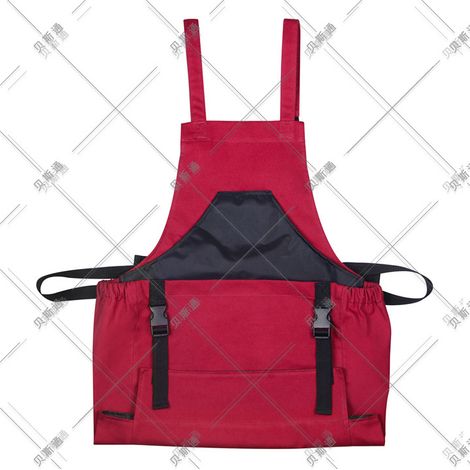 Tablier de jardin imperméable avec poches à ouverture rapide, idéal pour la récolte et le jardinage. (1/4)