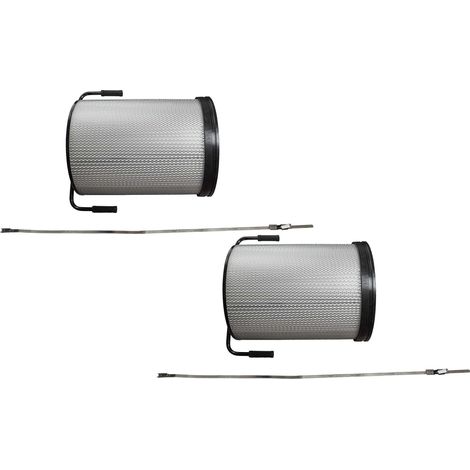vhbw 2x Filtro de polvo fino compatible con Holzmann unidad de aspiración ABS4560 sistema extracción para máquinas para madera + cepillo (1/4)