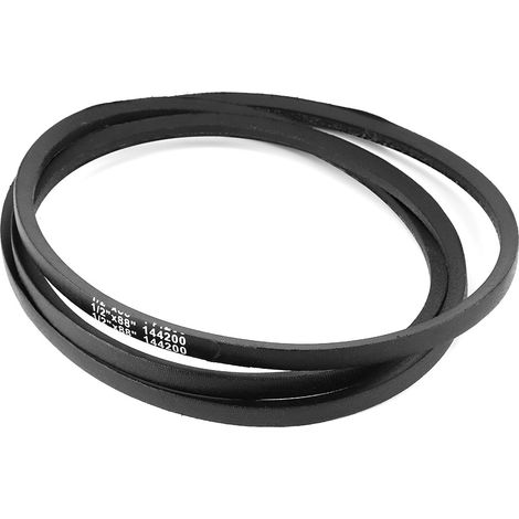 Courroie de tondeuse 1/2x88 cm, remplacement courroie plateau 131290, compatible tracteurs tondeuses 38 et 44 pouces, robuste et durable. (1/3)