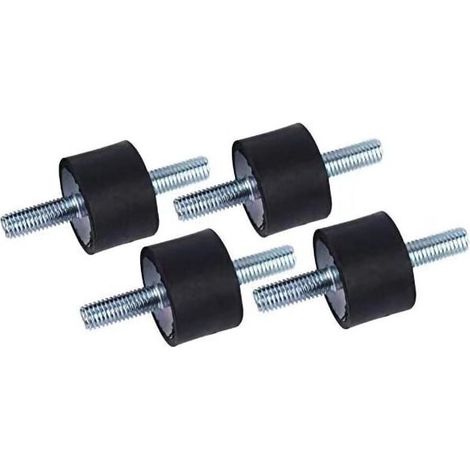 Ulisem4pcs M8 30 x 20 Antivibrations-Gummilager Schwingungsdämpfer Halterungen Antivibrations-Gummi-Isolator mit Schrauben (1/4)