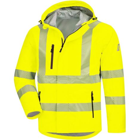 Warnschutz Regenjacke MOTION TEX VIZ PLUS 7177 NITRAS neongelb Gr.4XL (1/2)