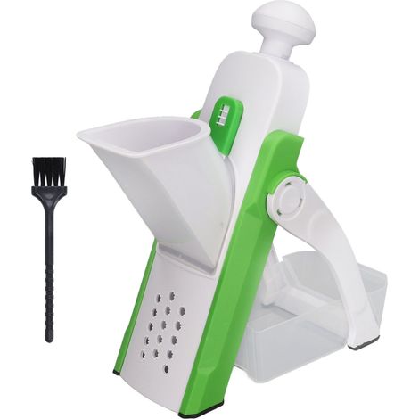 Hachoir à légumes compact, coupe-fruits lavable et portable, broyeur alimentaire droit vert pour maison restaurant (1/5)