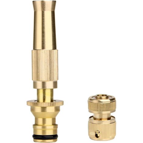 High Pressure Prime Hose Nozzle Adjustable Copper Water Sprayer Accessories (1/2)