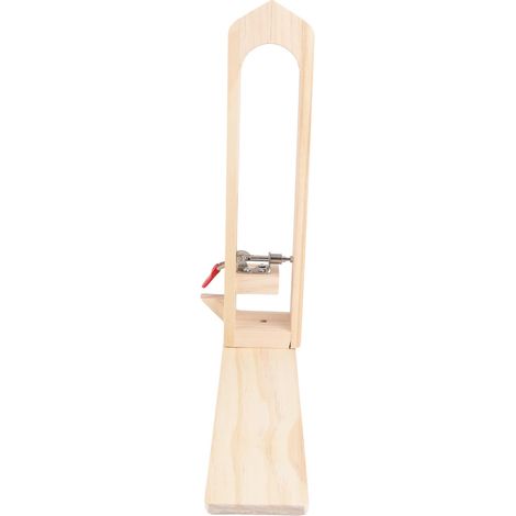 Chevalet de couture en cuir anti-déformation, tige extensible réglable, chevalet de couture à la main en bois de hêtre (1/5)