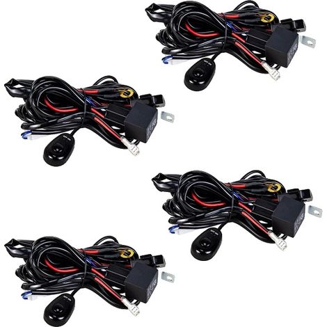 Cablaggio per illuminazione a LED, con funzione di controllo remoto, compatibilità universale, 4 pezzi (1/2)