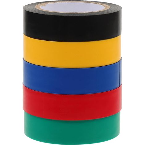 5 rouleaux de toile électrique multi-usages en PVC, couleurs à (1/5)