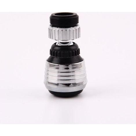 1PCS Disjoncteur de robinet, buse de robinet pivotante à 360°, accessoire de robinet pour buse de robinet de cuisine, jet ventilé et jet de douche, deux modes d'eau (1/5)