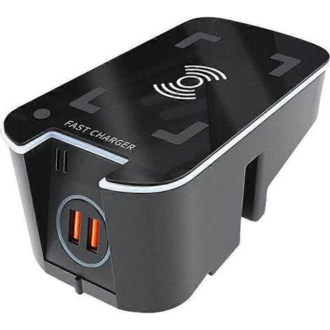 [LLC] Chargeur sans fil Qi 15 W pour voiture, support de téléphone inclus avec Volvo XC90, S90, XC60, VC60, S60 et V90 (1/5)