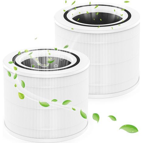 2er-Pack Core 300S Ersatzfilter, kompatibel mit LEVOIT Core 300S Luftreiniger, 3-in-1 H13-Vorfilter, echter HEPA und Aktivkohle, Referenz: Core 300-RF (1/5)