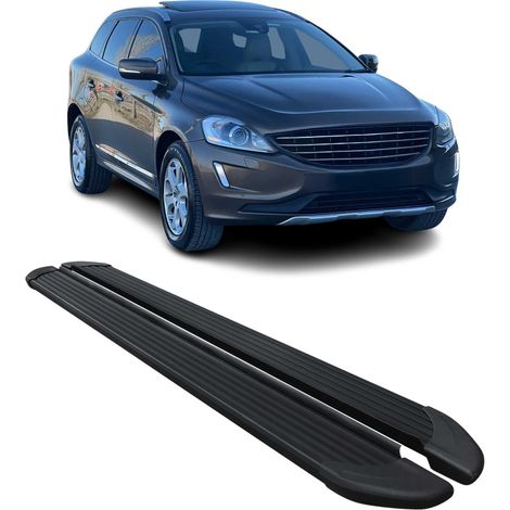 OMAC Marchepieds Latéraux pour Volvo XC90 2002 à 2014, Marchepied latéral de Voiture en Aluminium, 2 Pcs, Noir (1/5)