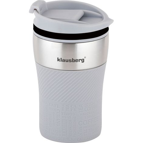 Kleiner Thermobecher 280ml KLAUSBERG grau KB-7622 (1/3)