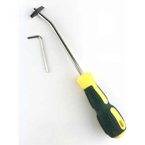 Décapant professionnel de coulis de carreaux de céramique Carreaux d'acier au tungstène Gap Cleaner Foret pour plancher Mur Seam Ciment Nettoyage Outil à main 1 set (1/5)