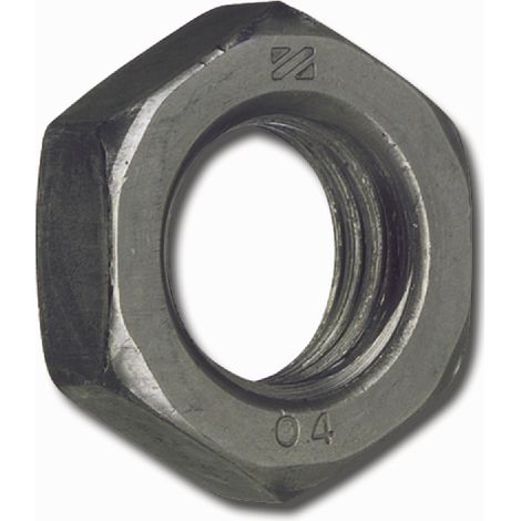 Sechskantmuttern ø M5 blank flache Muttern mit Fasen ISO4035 (DIN439-2) Stahl