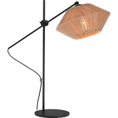 Lampe de table réglable Bicono avec une casquette en corde Ø 35cm - 4311-05-35 (1/3)